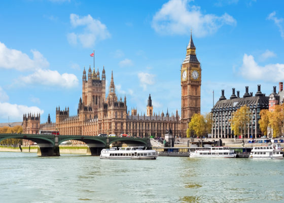 England Westminster Palace Flussblick