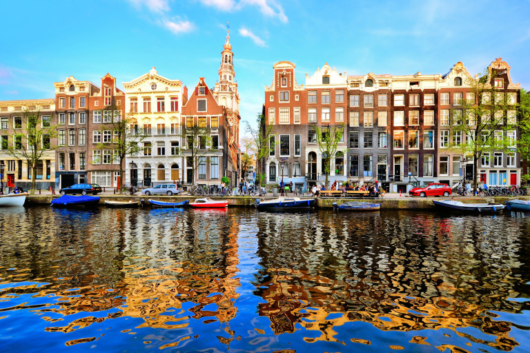 Amsterdam Innenstadt am Kanal