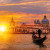 Venedig Gondola Sonnenuntergang