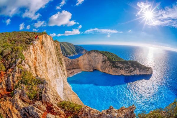 Zakynthos Navagio Beach im Sommer