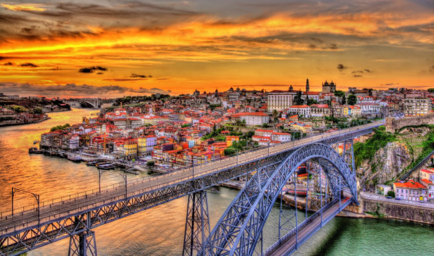 Porto bei Sonnenuntergang