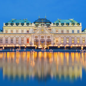 Wien Schloss in Weihnachtsstimmung