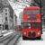 London Bus im Winter