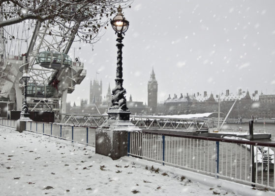 London im Winter mit Big Ben