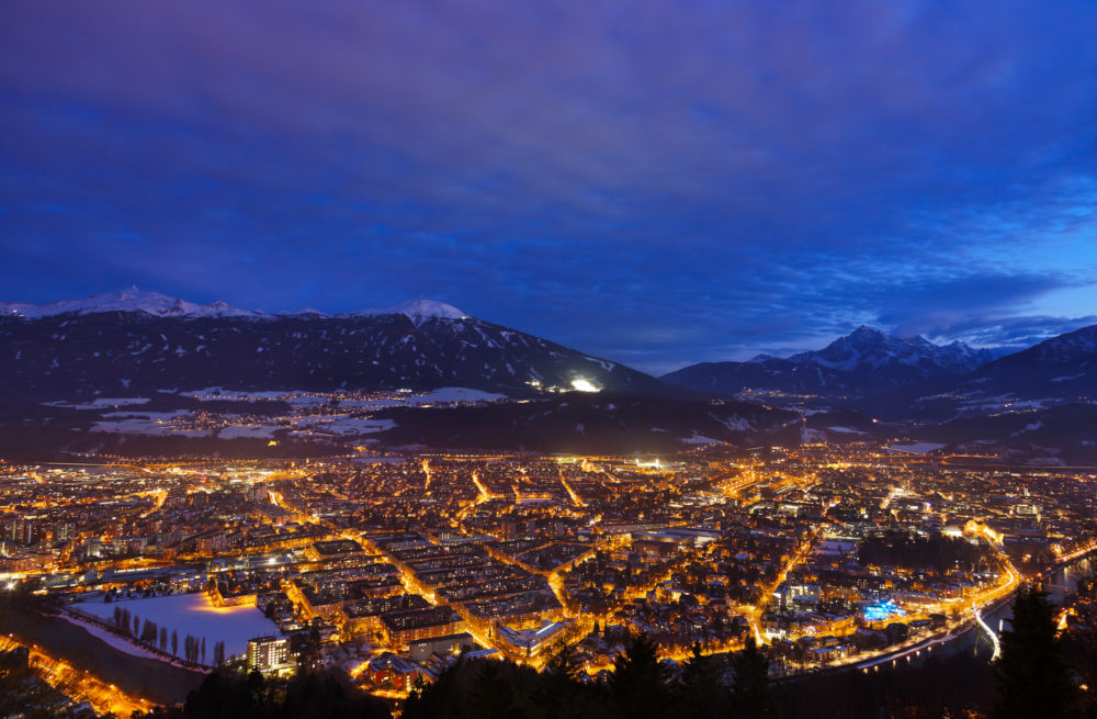 Innsbruck bei Nacht