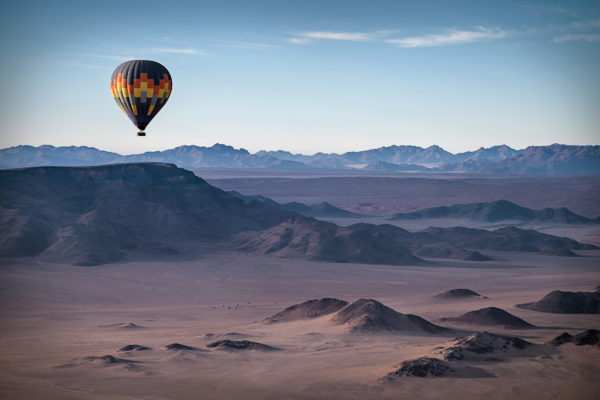 Afrika Namibia Heißluftballon