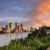 Australien Brisbane Sonnenuntergang Skyline