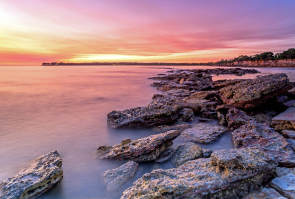 Australien Darwin Meer Sonnenuntergang