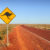 Australien Straße Schild Känguru