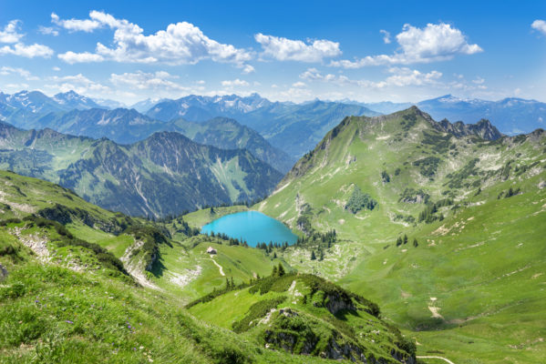 Deutschland Allgäu Berge See Landschaft