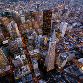 USA San Francisco Kalifornien von oben