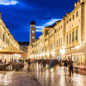 Kroatien Dubrovnik Fußgängerzone