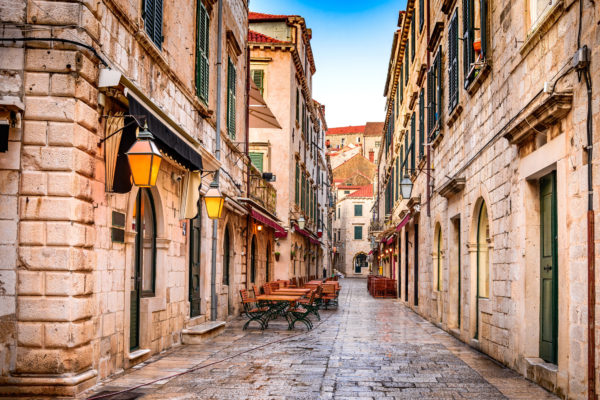 Kroatien Dubrovnik Gasse