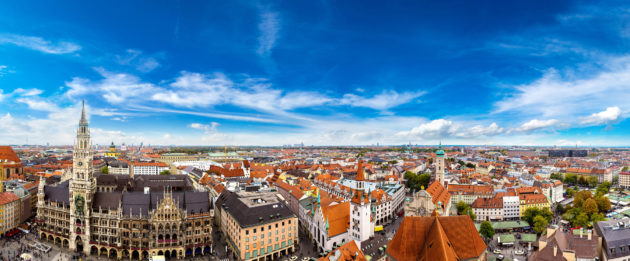 München Marienplatz von oben