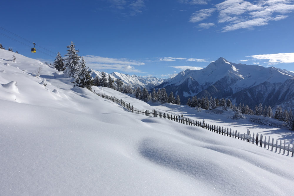 Österreich Zillertal Skifahren