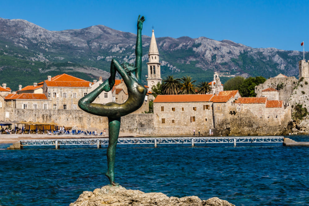 Montenegro Budva Statue