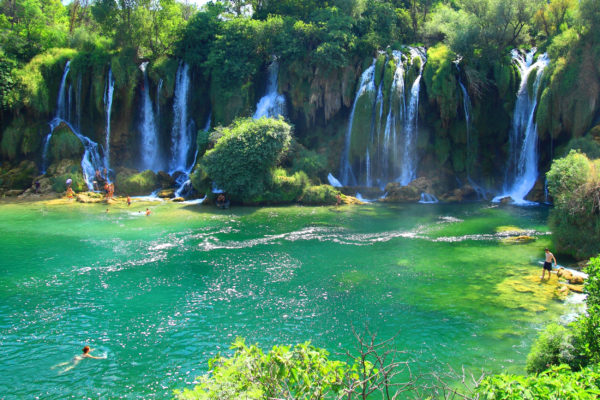 Bosnien Kravica Wasserfall