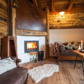 Ledro Mountain Chalets Kamin