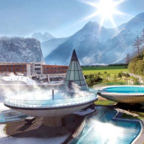 Aqua Dome in Tirol: [ut f="duration"] Tage Wellness im TOP [ut f="stars"]* Hotel mit Panoramablick, [ut f="board"] & Therme ab [ut f="price"]€