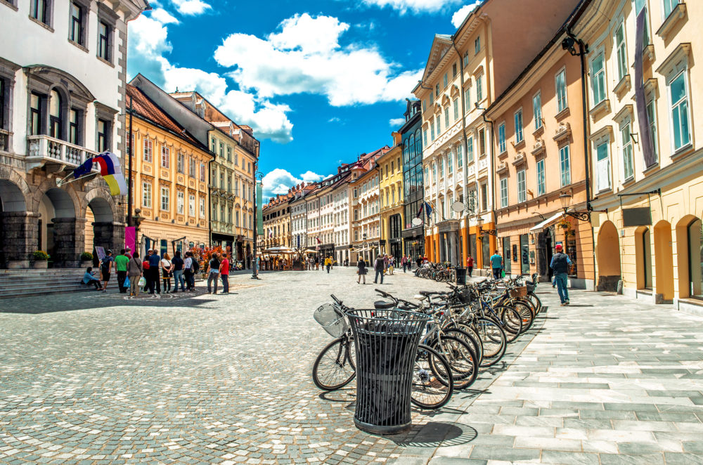 Slowenien Ljubljana Strasse