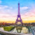 Frankreich Paris Lila Eiffelturm