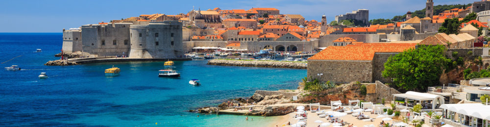 Kroatien Dubrovnik Strand Panorama