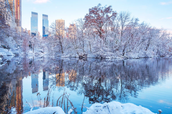 New York Winter Schnee