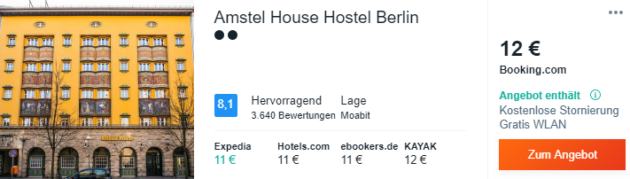 3 Tage Berlin Hostel