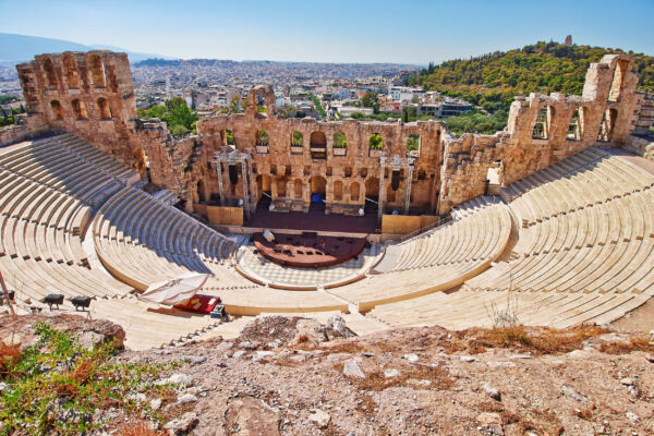 griechenland athen dionysos ruine