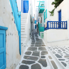 Griechenland Mykonos Altstadt