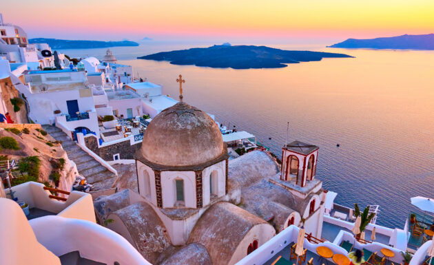 griechenland santorini oia turm