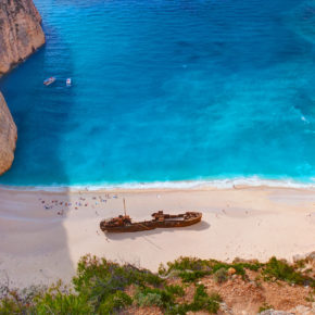 Griechenland Zakynthos Schiffswrack