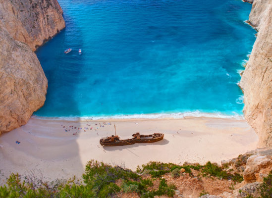 Griechenland Zakynthos Schiffswrack