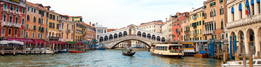 Italien Venedig Rialto Brücke Panorama