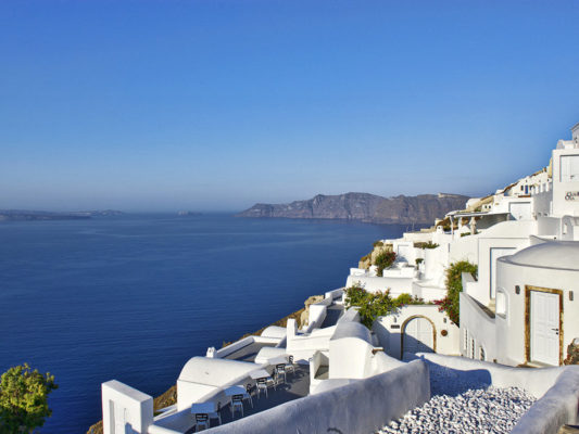 Ausblick Santorini