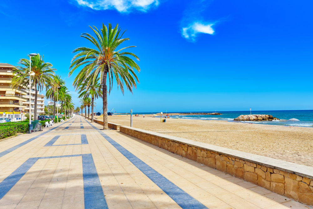 Spanien Barcelona Strand Promenade