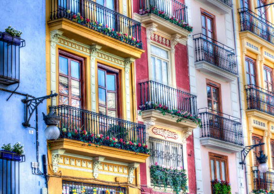 Spanien Valencia Fassaden