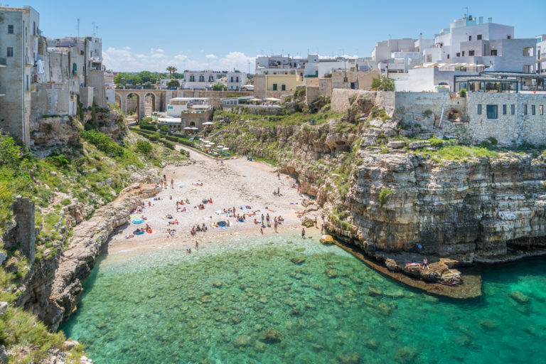 Italien Apulien Polignano Strand