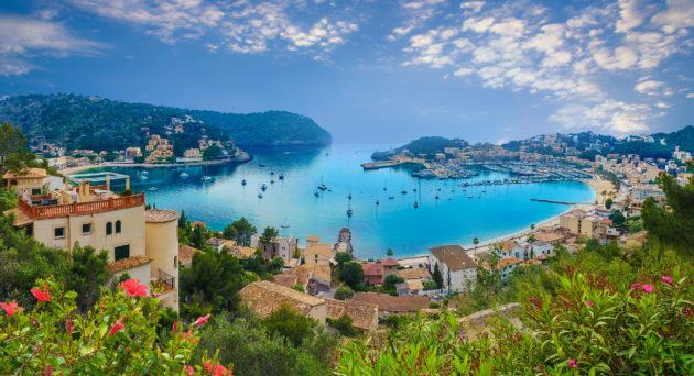 Mallorca Port de Soller Panorama