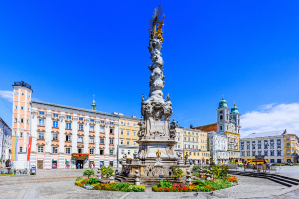 Österreich Linz Dreifaltigkeitsstatue