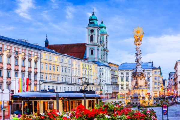 Österreich Linz Dreifaltigkeitsstatue