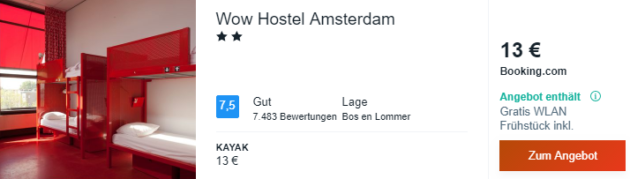 3 Tage Amsterdam Hotel