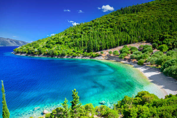 Griechenland Korfu Strandabschnitt