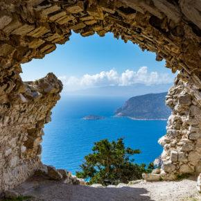 Griechenland Rhodos Ruine