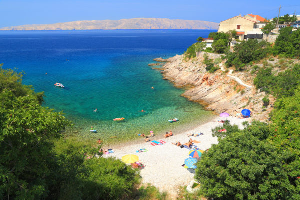 Kroatien Kvarner Bucht Senj Beachvarner-bucht-senj-strand