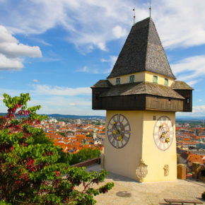 Österreich Graz Uhrturm