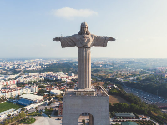 Portugal Lissabon Cristo Rei Statue