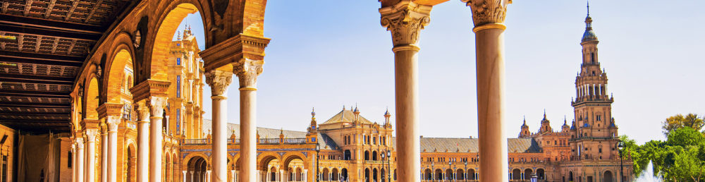 Spanien Sevilla Ausblick Panorama