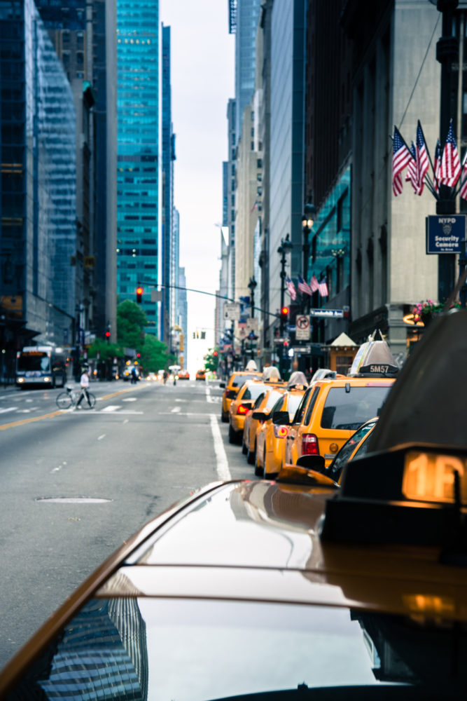 USA New York Manhattan Taxireihe