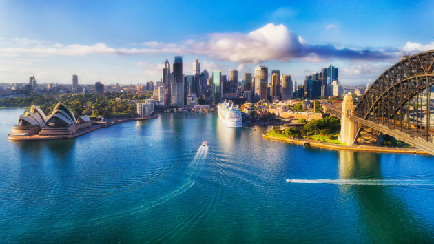 Australien Sydney Harbour Luftbild